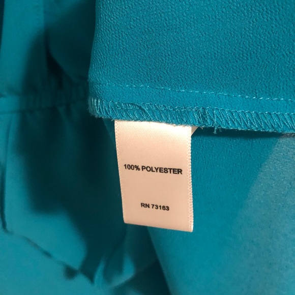 Spense teal sleeveless gathered peplum blouse - Picture 7 of 7